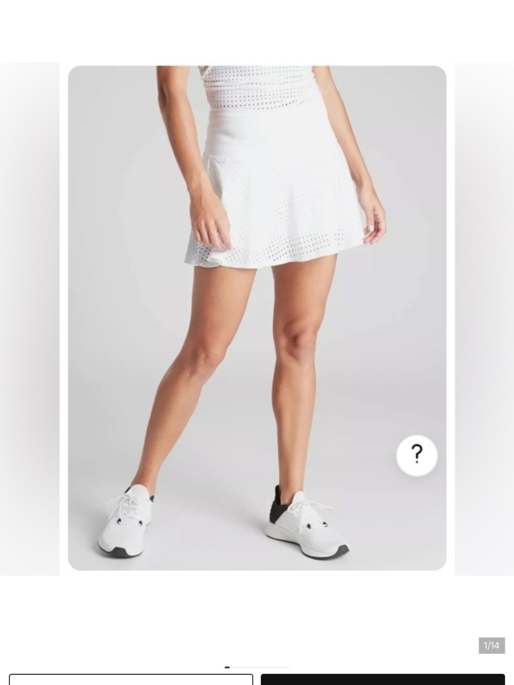 Athleta C4eam  Eyelet Skater Skirt